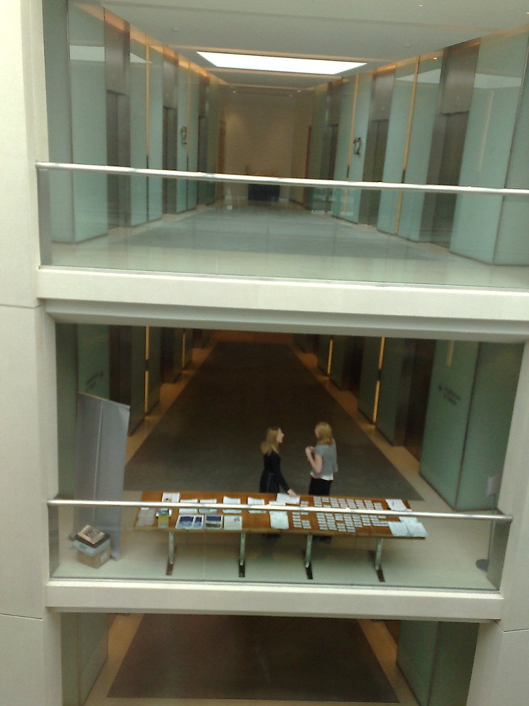 Modern office atrium — example image