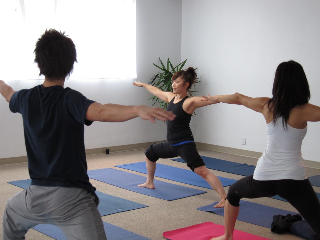 Yoga class in session — example image